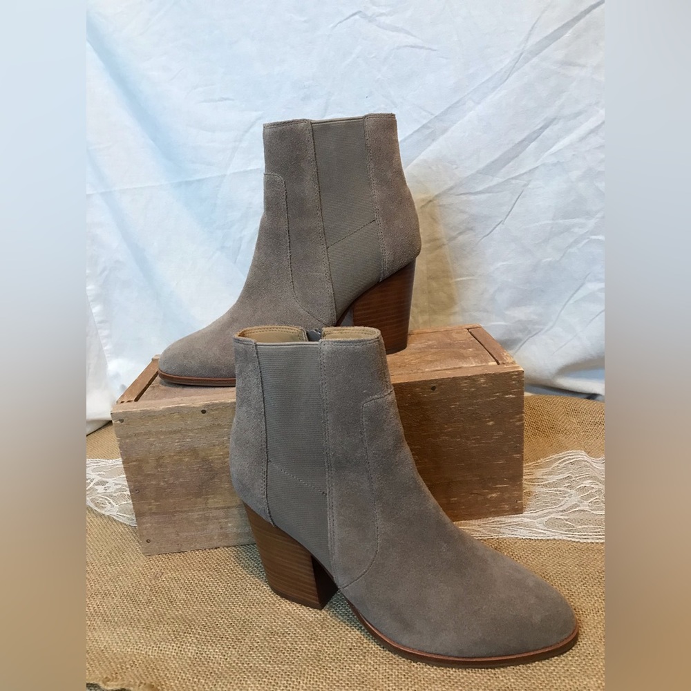 Soludos Gray Ankle Boots